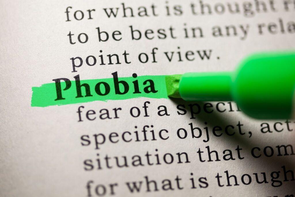 phobia vs fear highlight
